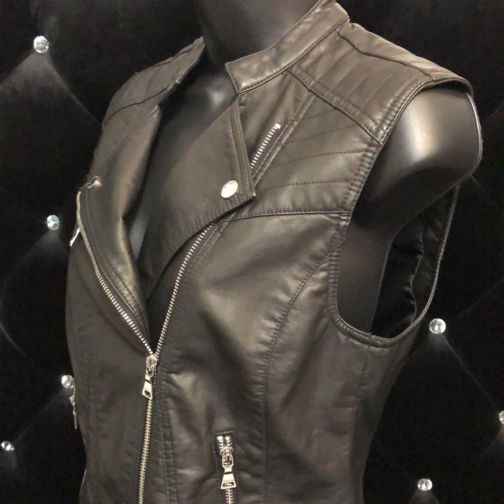EXPRESS Faux Leather Vest. NWT.